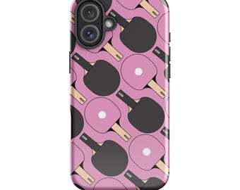 Ping Pong Table Tennis Pattern (Pink) Tough Case for iPhone®