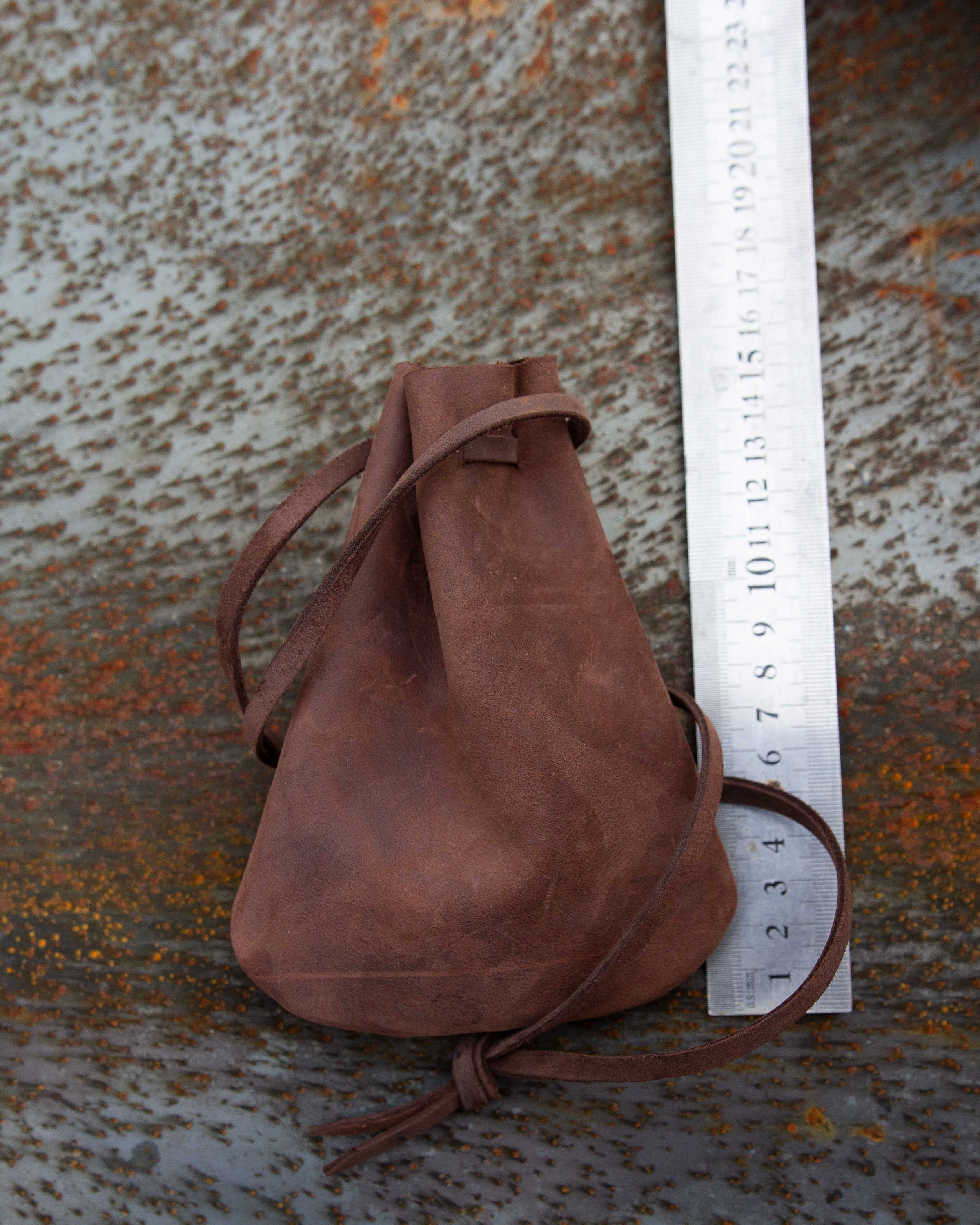 Handmade leather pouch leather bag. Etsy