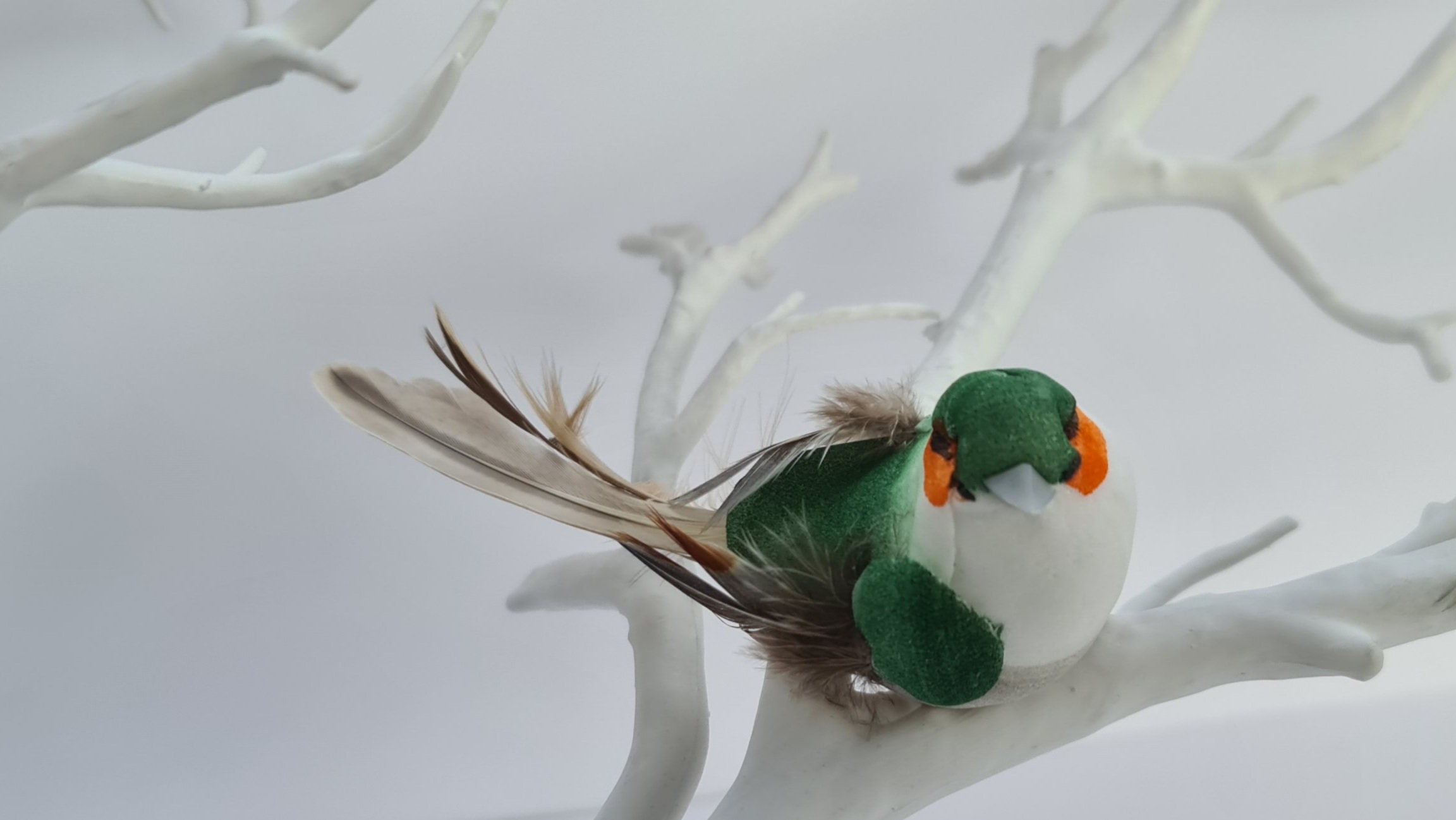 6 Artificial Woodland Natural Feathered Garden Foam Birds Etsy