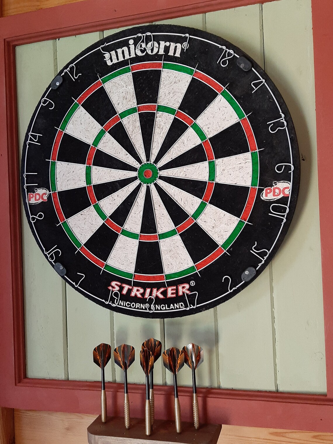 Dart Board Surround With Dart Holder and Chalk Board Etsy UK