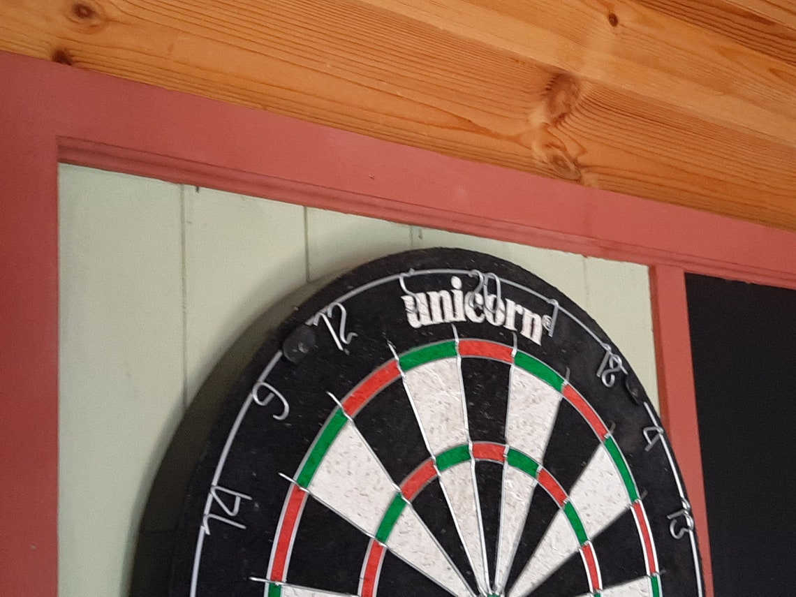 Dart Board Surround With Dart Holder and Chalk Board Etsy UK