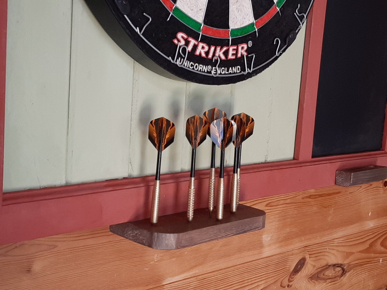 Dart Board Surround With Dart Holder and Chalk Board Etsy UK