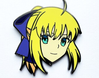 Saber Face Hard Enamel Pin
