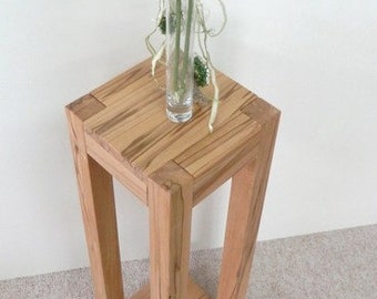 Art.Nr. 125.  Flower column, stool core beech solid. Model "Farah"