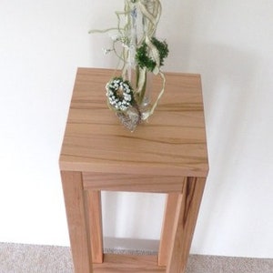 Flower column in solid beech heartwood, 30x30x100cm high. special dimensions image 4