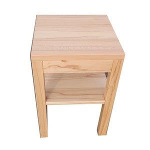 Art.Nr. 122. Side table wooden table core beech solid. Model Colonia. Dimensions : 40x40x50cm high. image 2