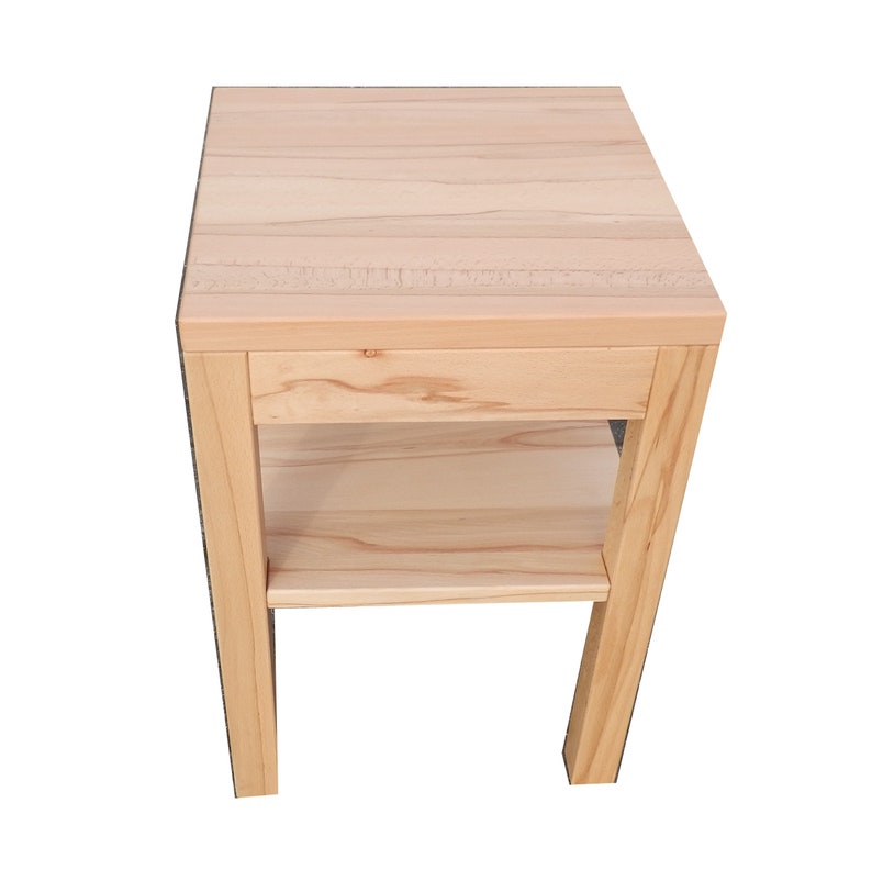 Art.Nr. 122. Side table wooden table core beech solid. Model Colonia. Dimensions : 40x40x50cm high. image 2