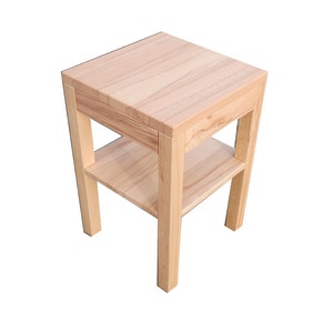 Art.Nr. 122. Side table wooden table core beech solid. Model Colonia. Dimensions : 40x40x50cm high. image 1