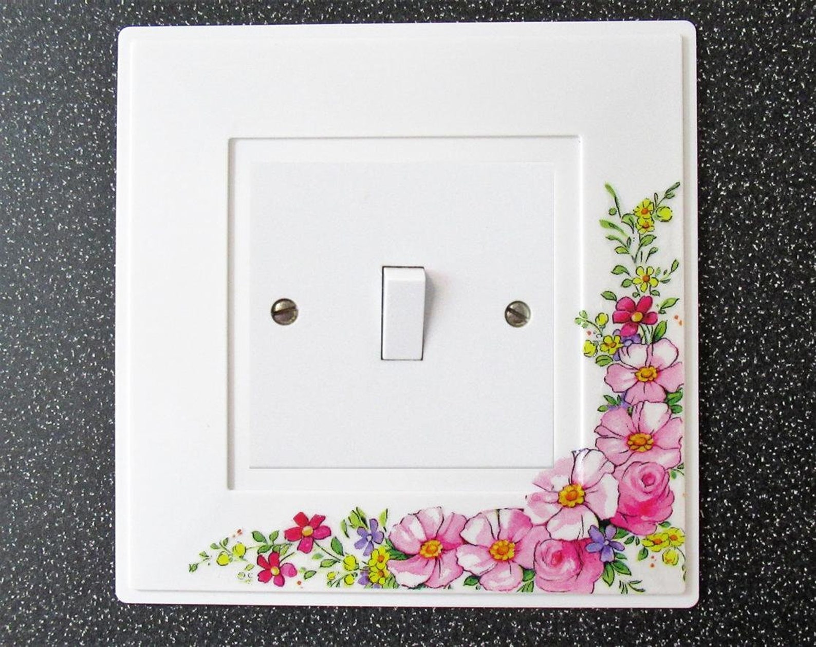 UNIQUE White Plastic Finger Plates. Light Switch Cover Etsy
