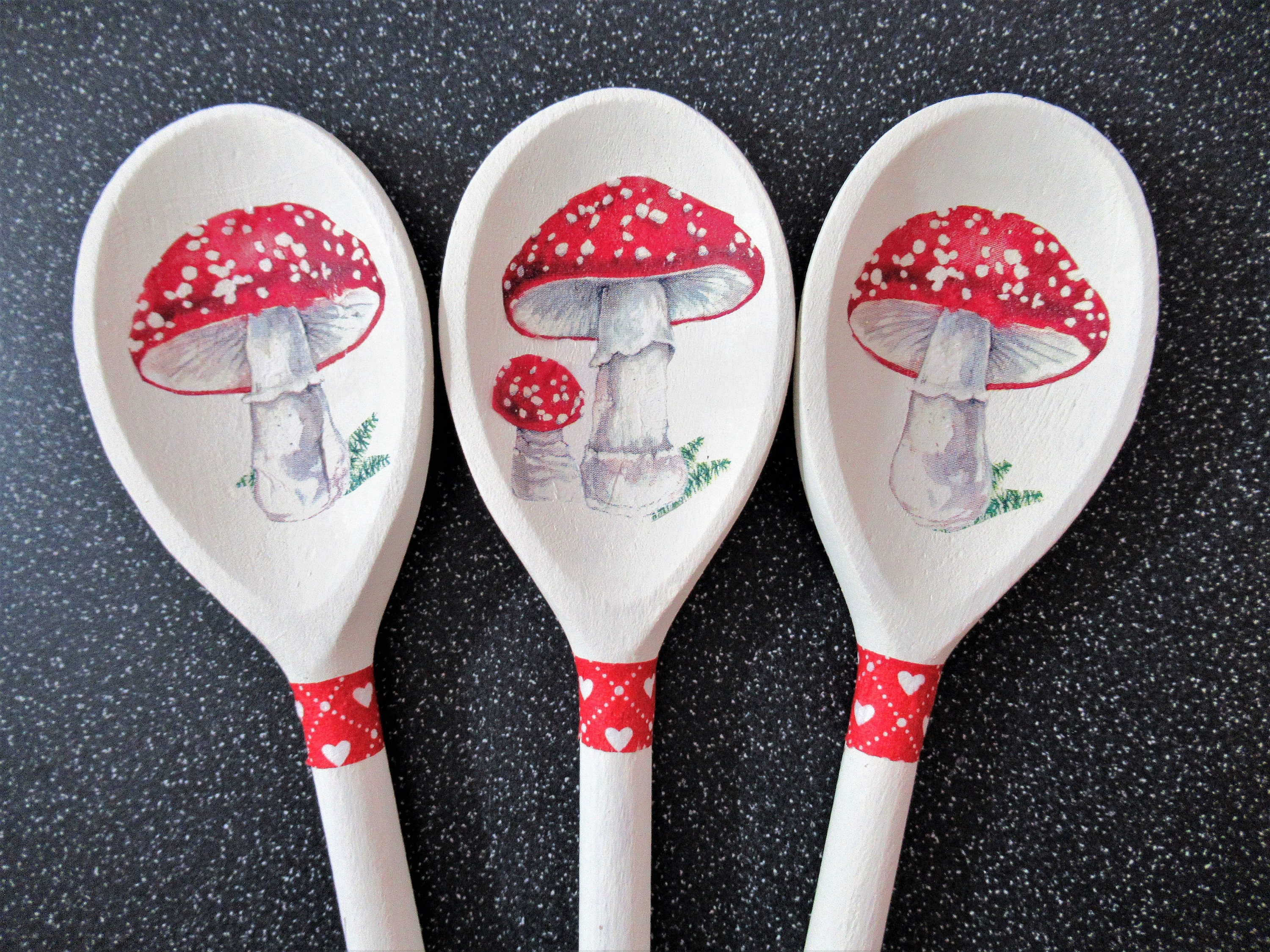 12 30cms Decorative Decoupage Wooden Spoons. Etsy UK
