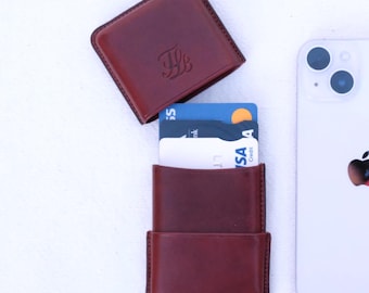 Credit card holder, Minimalist wallet, Card holder wallet, leather card sleeve, Card Holder, Small Wallet for men, front pocket wallet