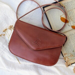 Sac à main en cuir pour femmes, sac à main en cuir crossbody pour femmes, sac en cuir pour femmes, sac à main en cuir marron fait à la main