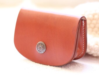 Leather Belt wallet, cash envelope wallet, leather coin pouch, Business card holder for belt, multiple business card wallet, cute wallet