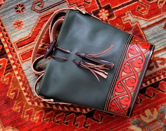 Leather bucket bag, Handmade Leather handbag, Zipper handbag, leather handbag for women, leather goods, gift for her