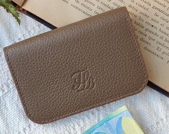 Handmade Small Leather Purse for Coins, Leather Coin Purse, Small Change Wallet, Credit Card Holder, Colorful Purse, Colorful Wallet