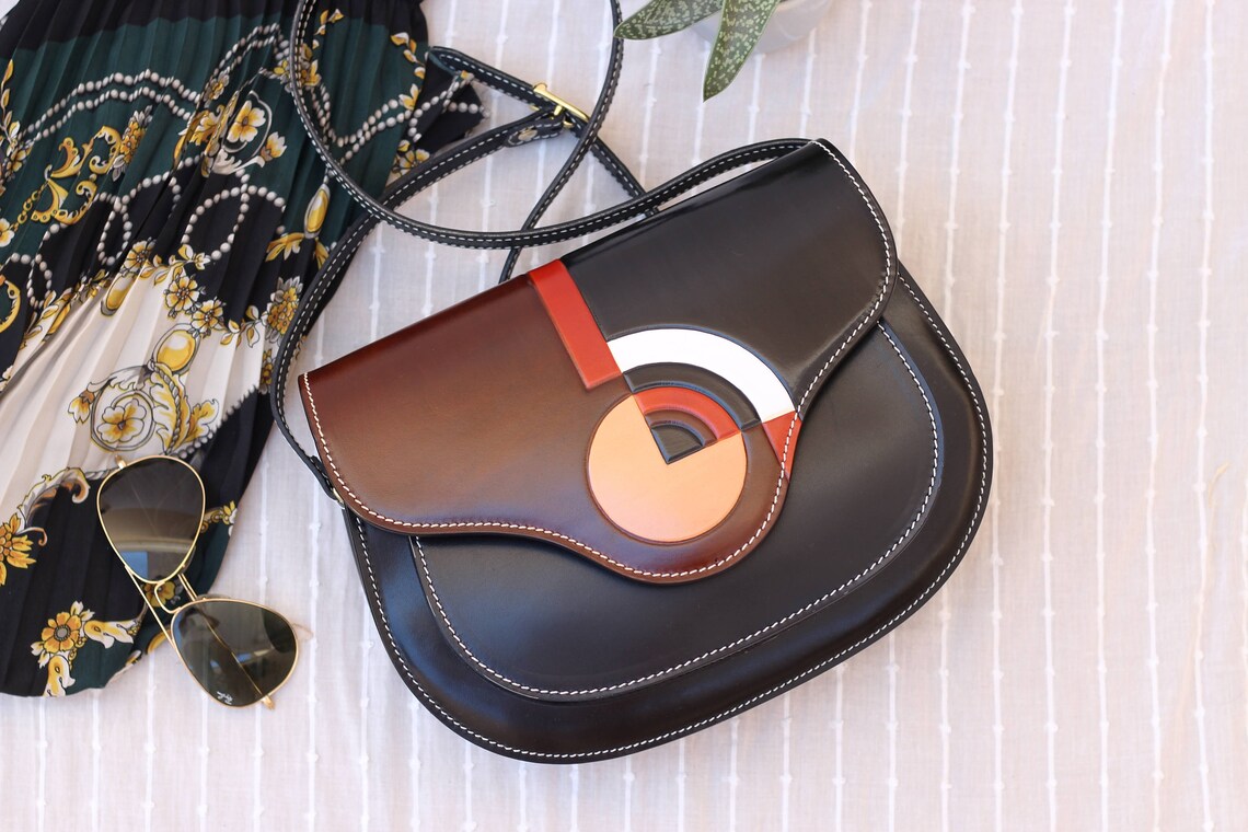 Elegant Everyday Crossbody Bag- 100% Real Leather