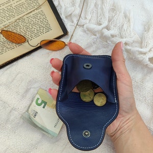 Leather Pouches Coin Purses, Soft Cute Leather coin Pouch, Cute coin pouch, Coin holder, Small Pouch imagen 7