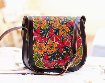 RRL leather carving saddle bag カービング ダブルアールエル) RRL イタリア製 カービング レザー サドル