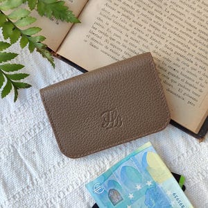 Handmade Small Leather Purse for Coins, Leather Coin Purse, Small Change Wallet, Credit Card Holder, Colourful Purse, Colorful Wallet