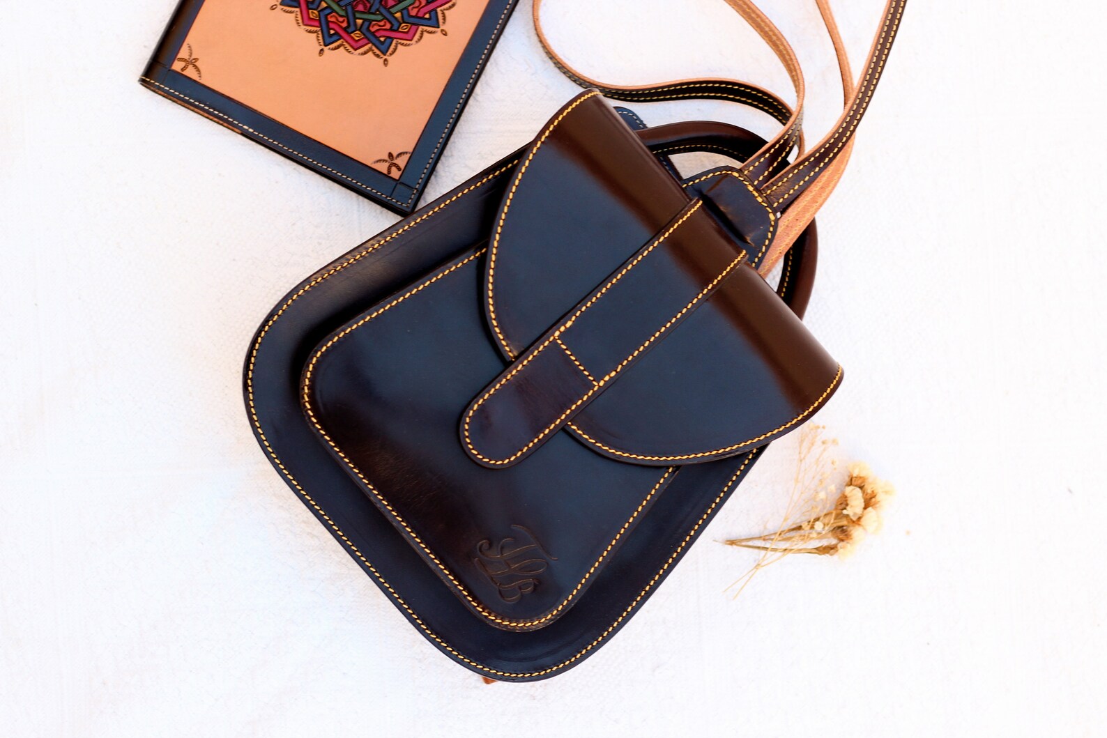 Dark Brown Leather Backpack Purse for Women Brown Leather Etsy