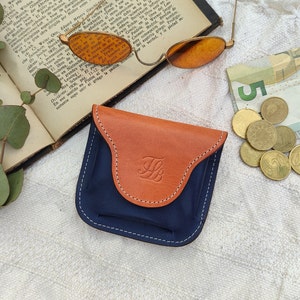 Leather Pouches Coin Purses, Soft Cute Leather coin Pouch, Cute coin pouch, Coin holder, Small Pouch Light brown
