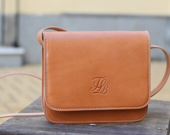 Minimalist Flap Square Bag, Snap Button Crossbody Bag, Small