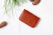 Small leather coin pouch, Slim Leather Card holder and coin purse, Minimal Leather Business card holder wallet,  leather card sleeve 