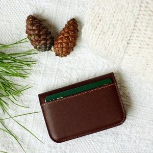 Mini cash envelope, Leather Coin Pouch, Small Pouch, Cash purse, leather envelope, Mens pocket wallet, cash pouch image 2