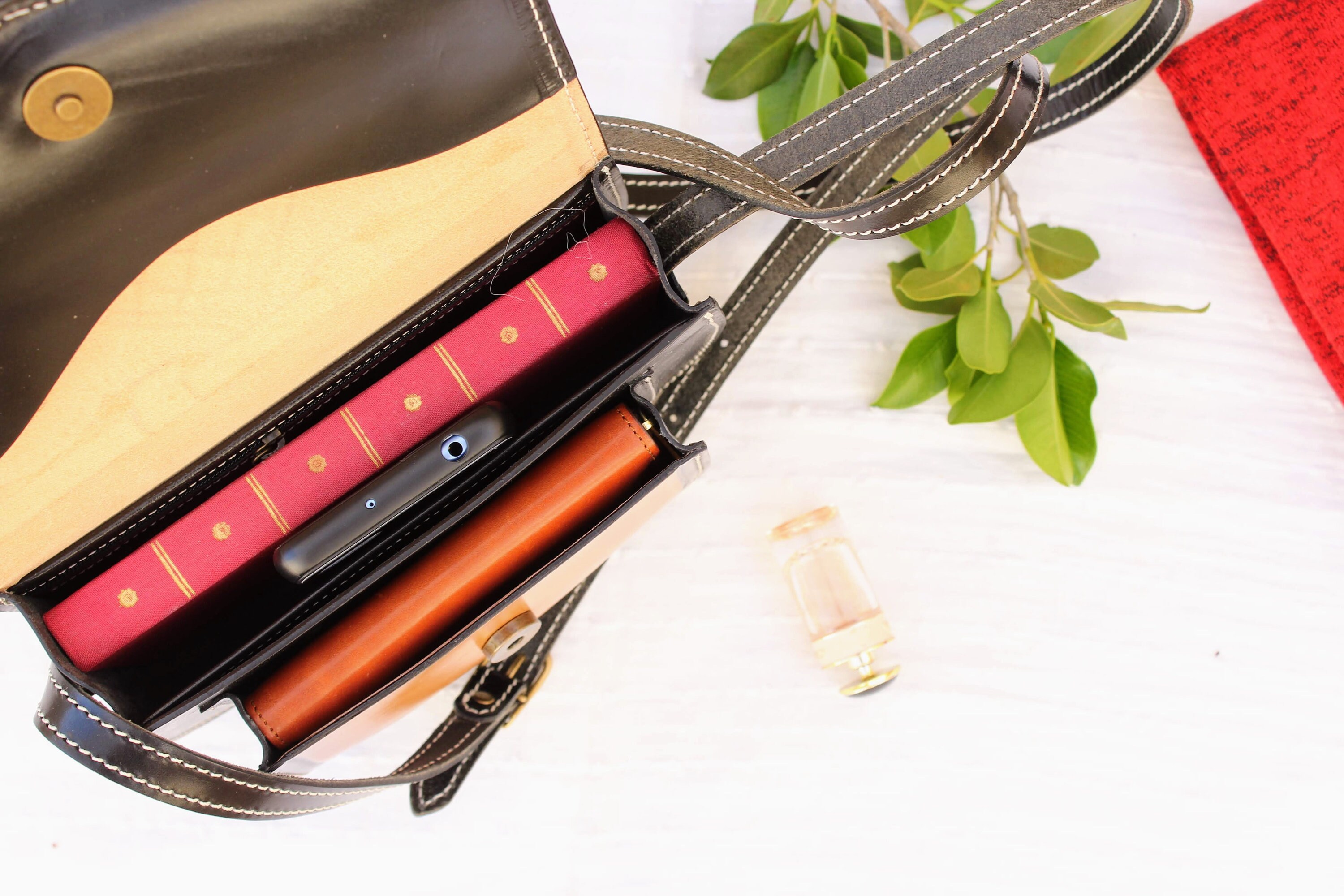 Small Tooled Crossbody Purse Spanish Handmade Leather Purse Etsy UK