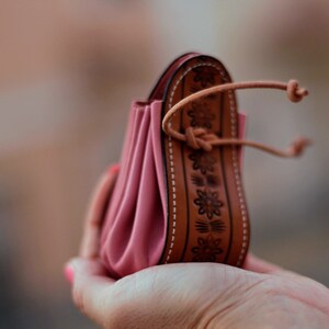 Lanyard Wallet Leather Drawstring Pouch Coin Pouch Leather - Etsy