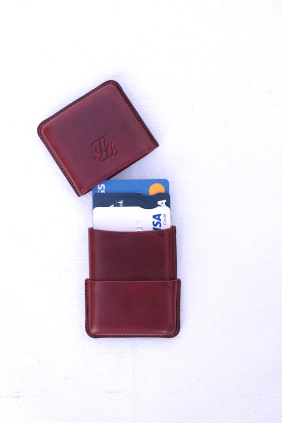 Leather Card holder, Leather Business card holder, Minimalist card holder, leather card sleeve, leather goods for men, card holder wallet