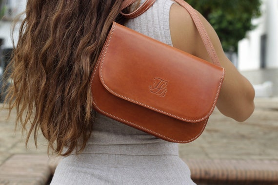Designer Leather Saddle Bags Brown Saddle Crossbody for Women Leather Handbag for Women Crossbody Bag Snap Button Minimalist Etsy