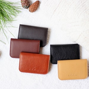 Mini cash envelope, Leather Coin Pouch, Small Pouch, Cash purse, leather envelope, Mens pocket wallet, cash pouch image 3