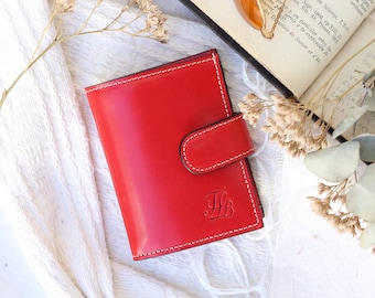 Wallet women small, mini leather wallet for her, Women's Men's Cute Mini Purse, lay flat mini wallet for women, wallet mini for small purses