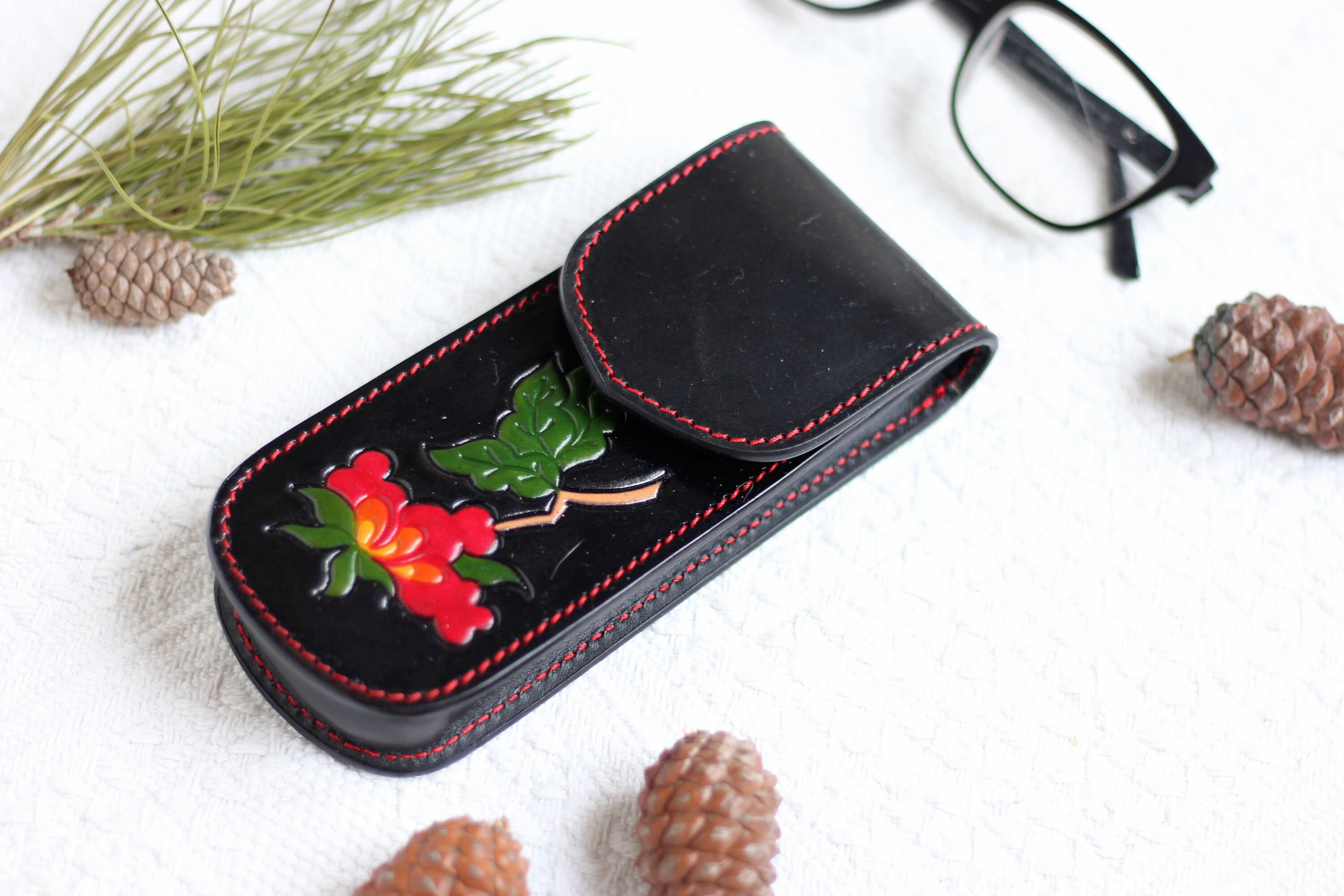 Personalized Glasses Case Glasses Case With Clasp Soft Etsy