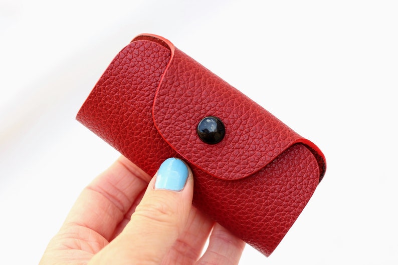 Monogram Gift for Christmas Personalized Initial leather Keyring Personalized Leather key case Personalized leather keychain