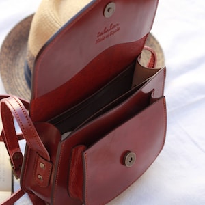 Sac à main en cuir, petit sac à bandoulière en cuir marron, sac à main en cuir fait main pour femme, petit sac à bandoulière en cuir cognac pour elle