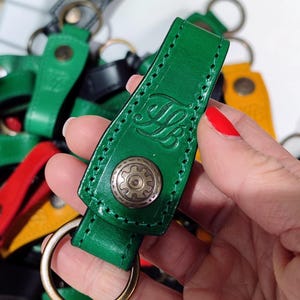 Leather Belt Key Holder, Key Fob & Key Ring for Belt Loop, Durable Leather Belt Loop Keychain, Belt Leather Keychain.