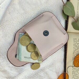 Leather Pouches Coin Purses, Soft Cute Leather coin Pouch, Cute coin pouch, Coin holder, Small Pouch imagen 5