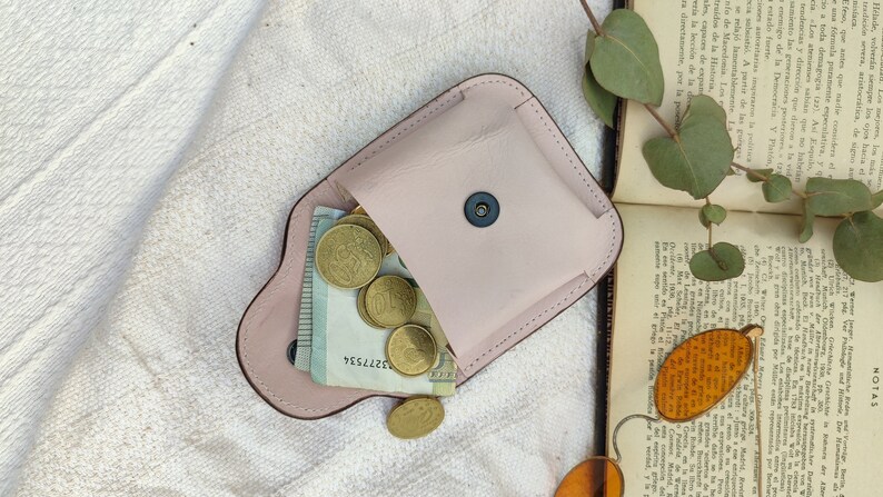 Leather Pouches Coin Purses, Soft Cute Leather coin Pouch, Cute coin pouch, Coin holder, Small Pouch imagen 5