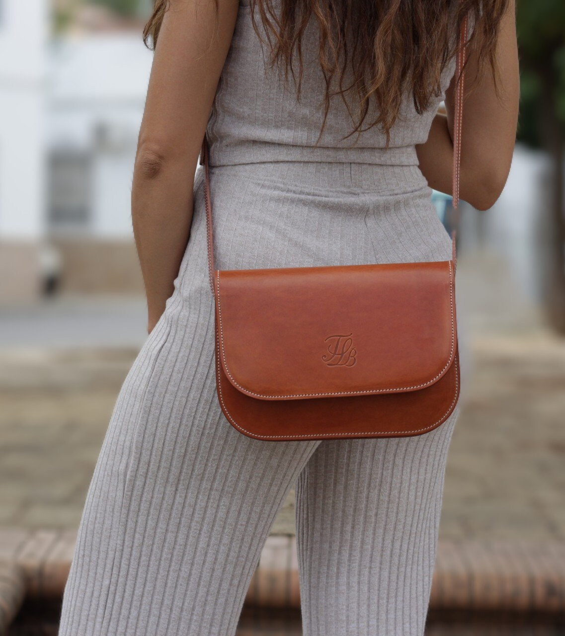 Small Leather Handbag, Brown Leather Handbag, Minimalist