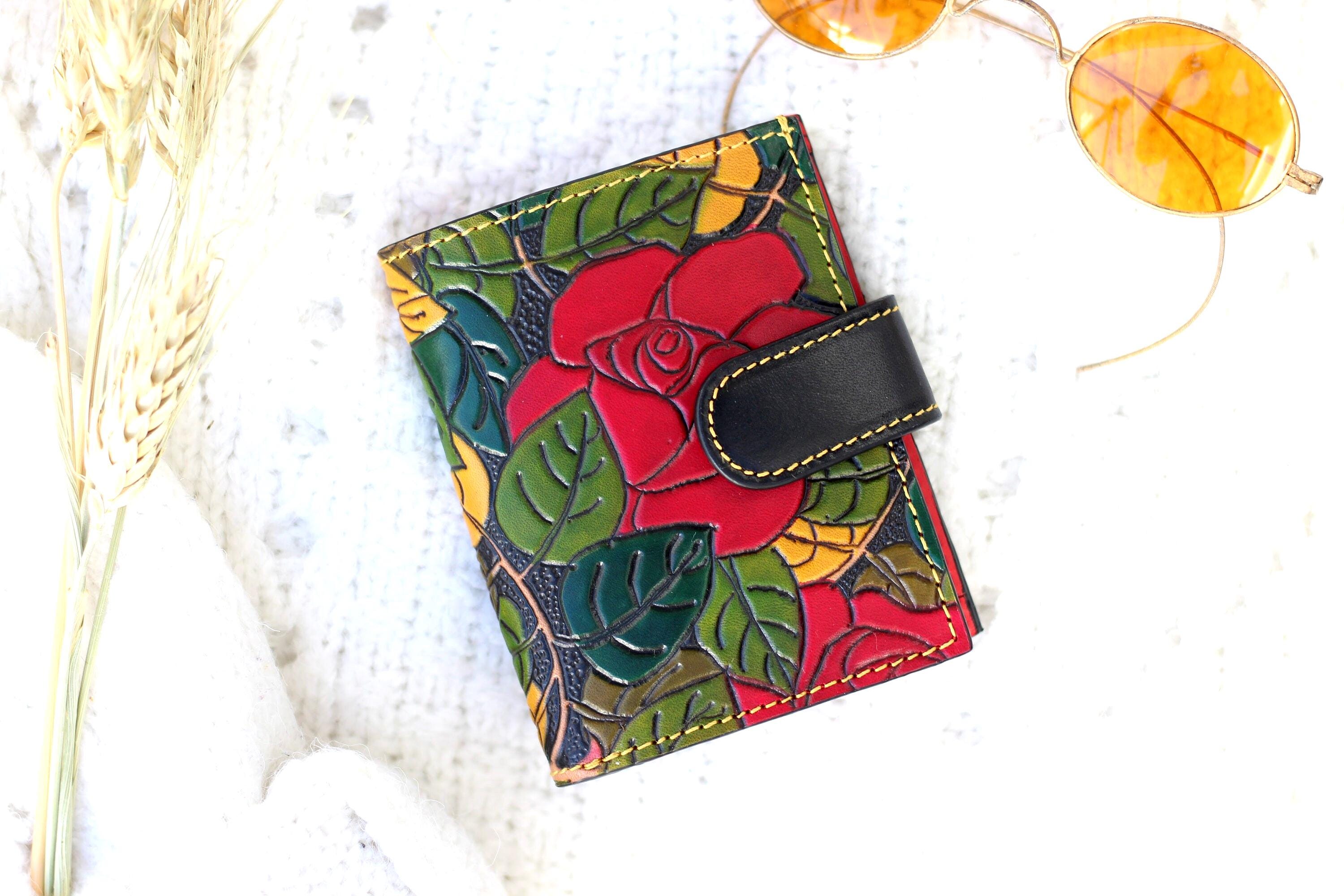 Small Leather Wallet Women, Women's Wallet Leather, Leather Wallet Purse, Womens Gift, Mini Bifold Wallet, Christmas Gift Idea