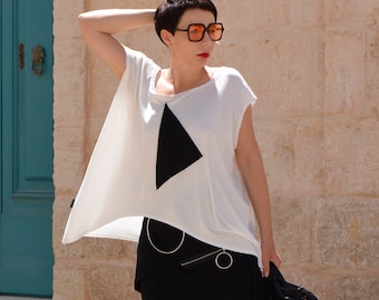 Basic oversize white tunic UNISEX