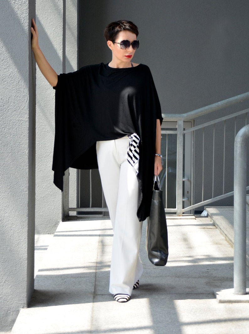Tunic Geometric oversize black