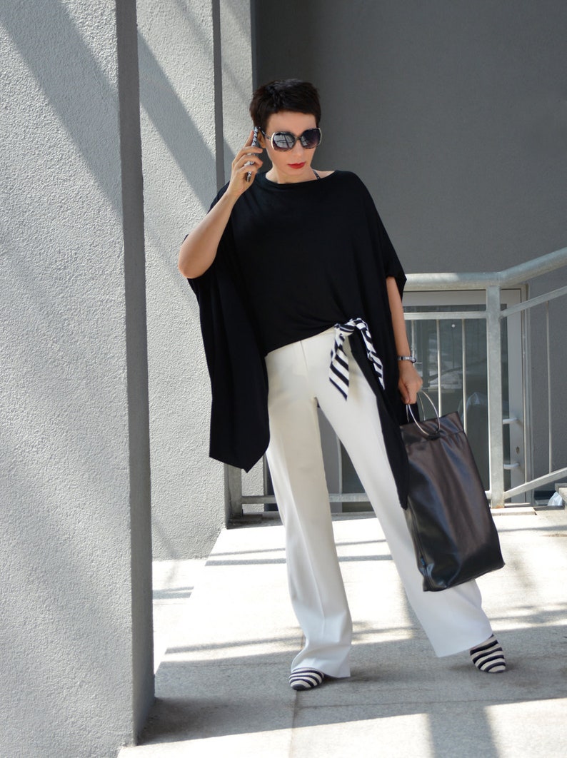 Tunic Geometric oversize black