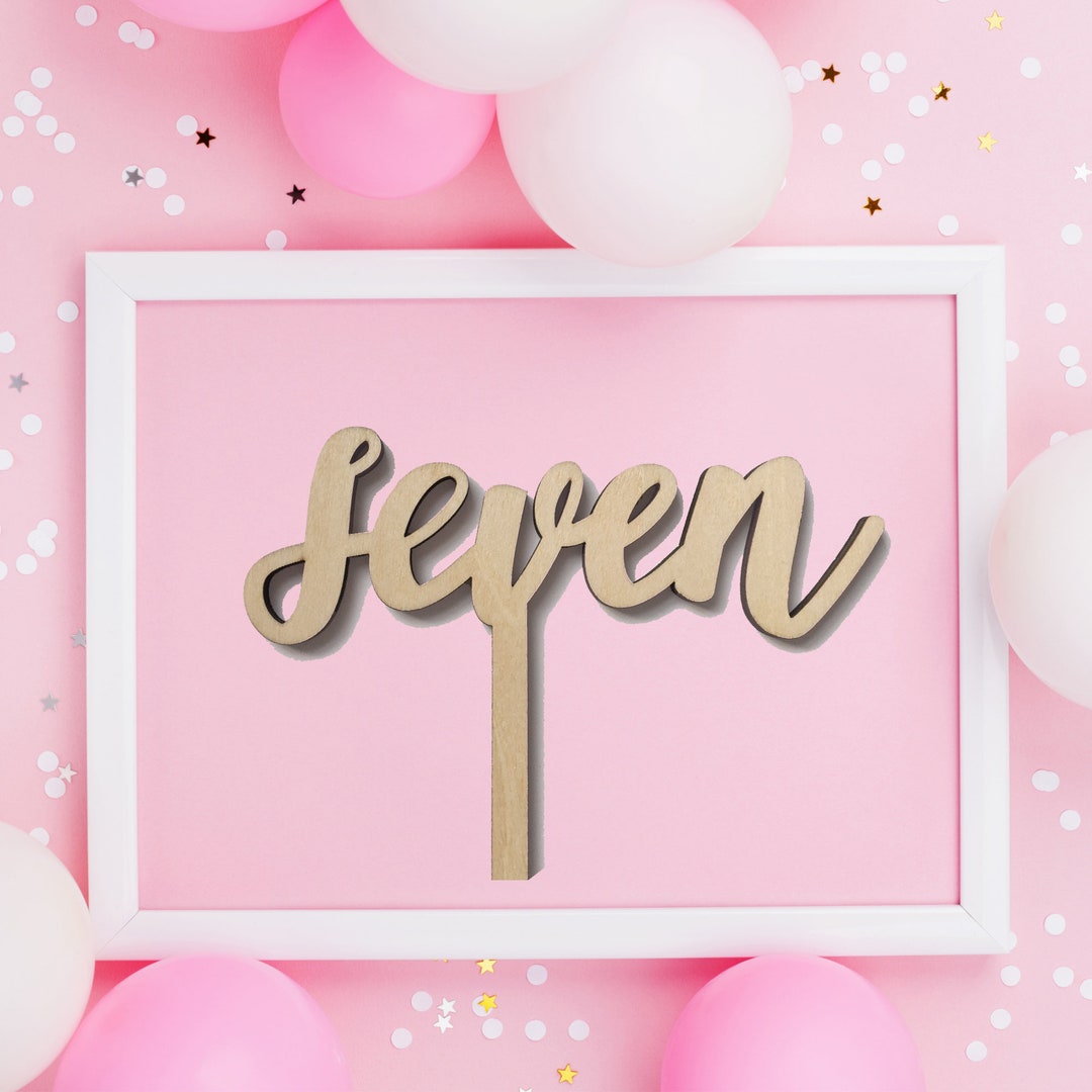 7th Birthday Cake Topper Birthday Cake Topper Birthday Decor