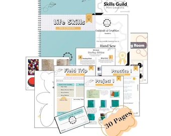 Jak szyć ręcznie: Jednostka tematyczna dotycząca umiejętności życiowych (pakiety PDF do pobrania)