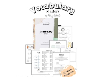 Fancy Words Vocabulary & Spelling for Kids/Teens