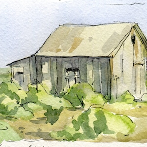Digitale goederen Landelijke landschappen Landscènes aquarel tekenen aquarel creativiteit kunst illustratie tekening - kunstproduct boom