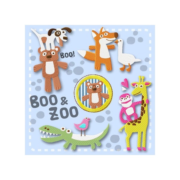 Boo & Zoo - Stickdatei - embroidery